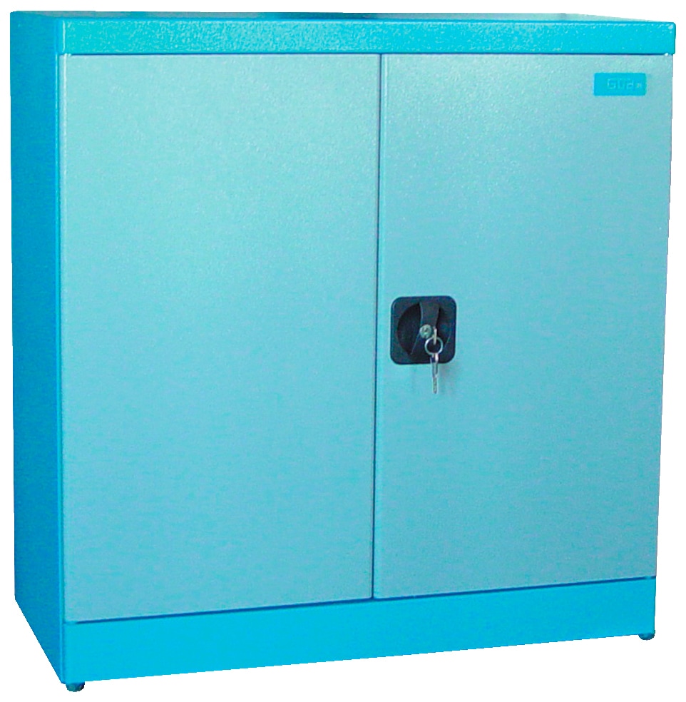 Werkzeugschrank GÜDE "TYP B1", blau (blau, grau), B:78cm H:80cm T:38cm, Stahl, Schränke, B/T/H: 78x38x80 cm, abschließbar Image
