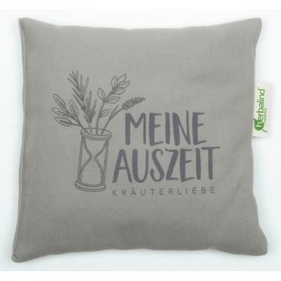 Kräuterkissen HERBALIND "MEINE AUSZEIT Taupe", beige (champagner), B:20cm H:4cm L:20cm, Baumwolle, Funktionskissen Image