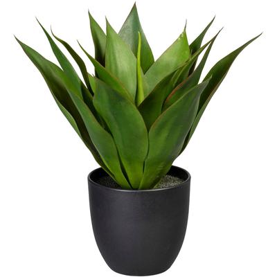 Künstliche Zimmerpflanze CREATIV GREEN "Agave", grün, H:36cm, Kunststoff, Kunstpflanzen