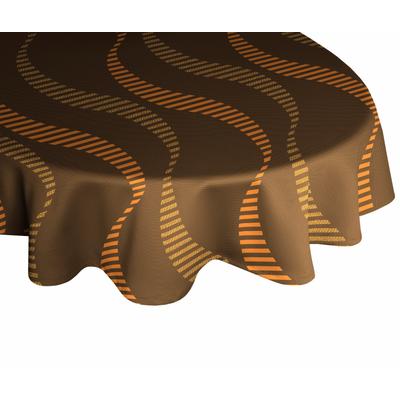 Tischdecke WIRTH "LUPARA" Gr. 1, orange, B:130cm L:190cm, Polyester, Baumwolle, Tischdecken, oval Image