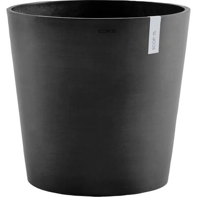 Blumentopf ECOPOTS "AMSTERDAM Dark Grey" Pflanzgefäße Gr. B/H/T: 50cm x 43,8cm x 50cm, grau (dunkelgrau) BxTxH: 50x50x43,8 cm, mit Wasserreservoir