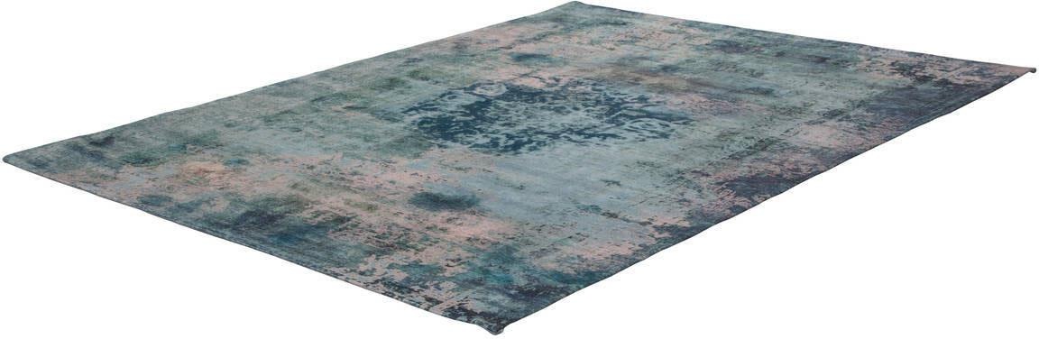 Teppich ARTE ESPINA "Vintage 8403" Gr. 3, blau (petrol), B:140cm H:9mm L:200cm, Polyester, Teppiche, Kurzflor, Wohnzimmer Image