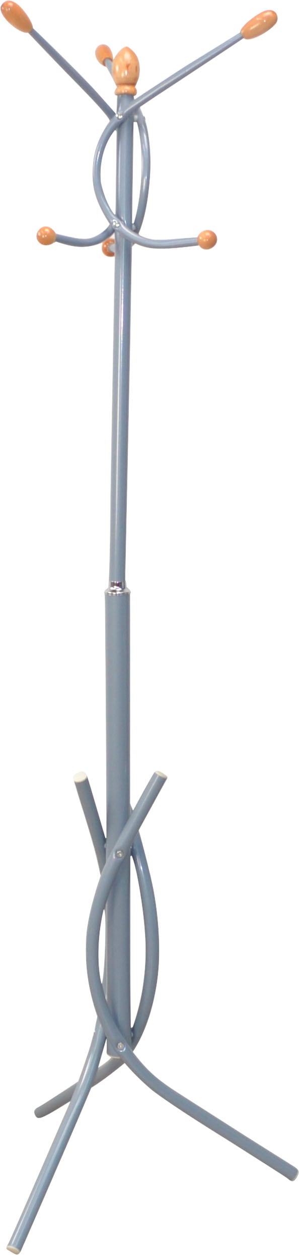 Garderobenständer INOSIGN, grau (alufarben), H:175cm T:50cm Ø:50cm, Metall, Garderobenständer, aus Metall, Höhe 175 cm, 6 Haken