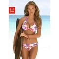 Bügel-Bikini VENICE BEACH Gr. 38, Cup F, bunt (weiß, bedruckt) Damen Bikini-Sets Ocean Blue