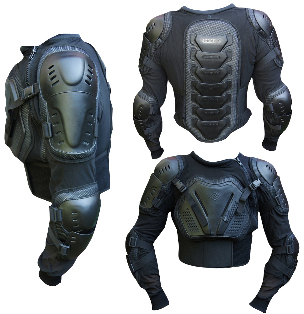 Protektorenjacke PROANTI Gr. L, schwarz, Protektoren, L, Kunststoff, Materialmix, für Kinder und Erwachsene Image
