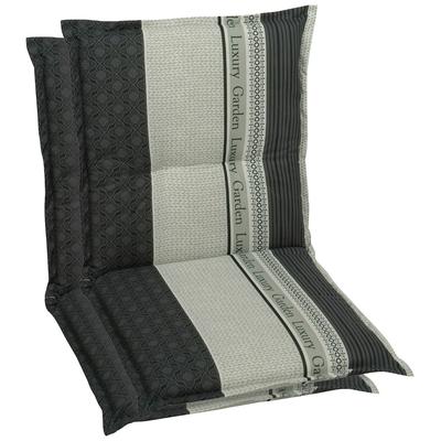 Sesselauflage GO-DE, grau, B:100cm H:8cm T:50cm, Bezug: 50% Baumwolle, 50% Polyester, Polsterauflagen