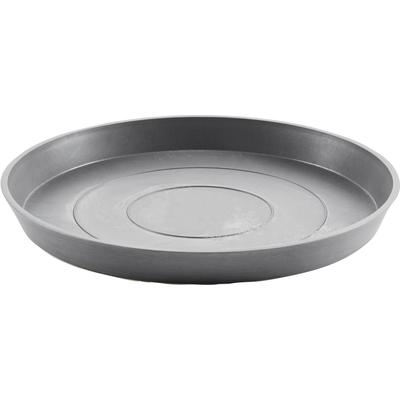 Blumentopfuntersetzer ECOPOTS "ROUND SAUCER Grey" Untersetzer grau BxTxH: 50,5x50,5x3,5 cm