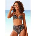 Bikini-Hose S.OLIVER "Milly" Gr. 42, N-Gr, schwarz (schwarz, bedruckt) Damen Badehosen Ocean Blue