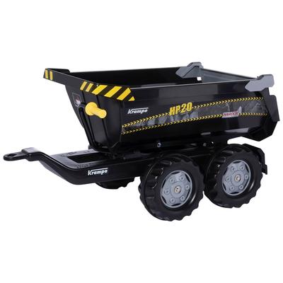Kinderfahrzeug-Anhänger ROLLY TOYS "Halfpipe Krampe", schwarz, Spielfahrzeug-Anhänger, KinderB:45cm H:43cm L:89cm, Kunststoff, für Trettraktoren, B:45cm H:43cm L:89cm