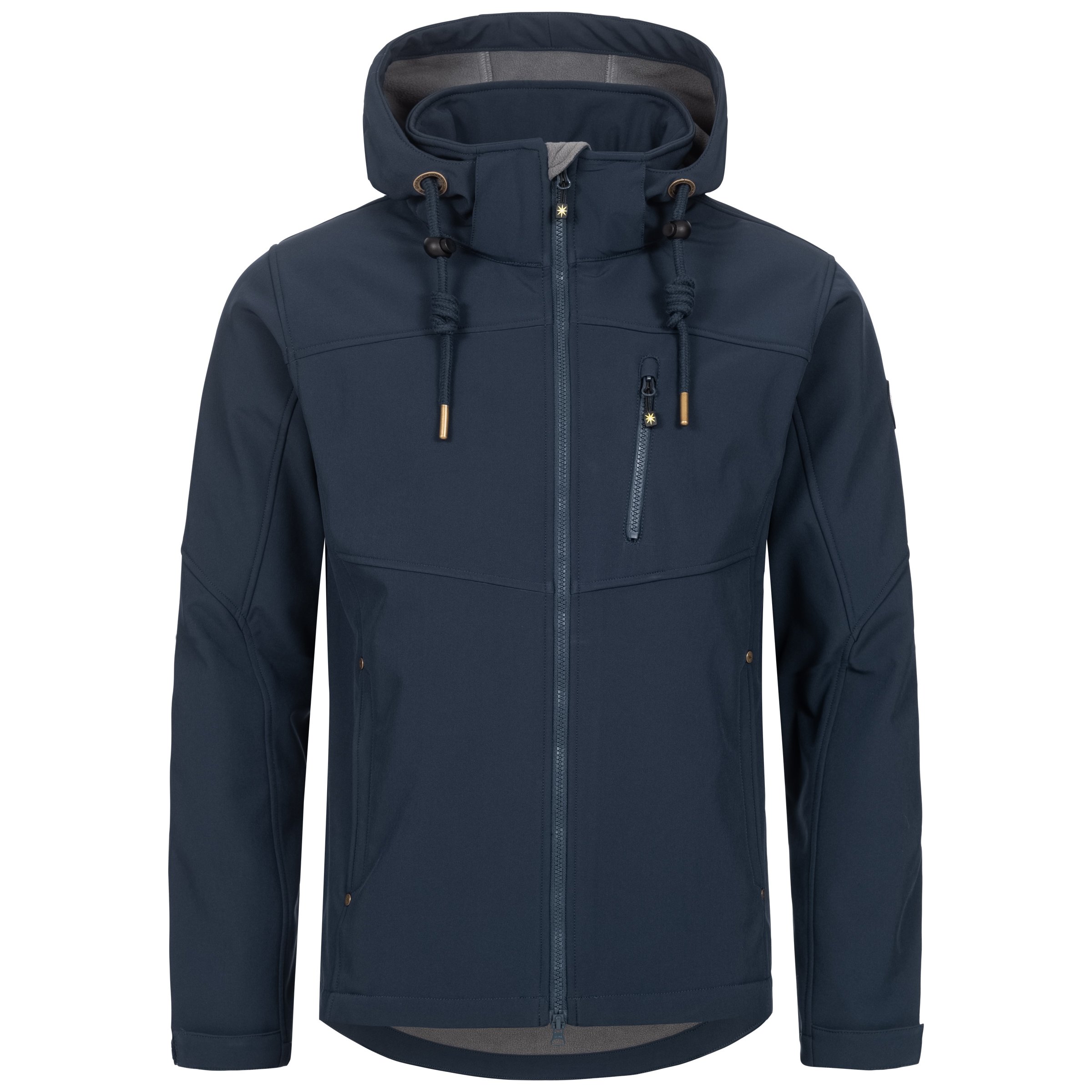 Softshelljacke ANKERGLUT "PEAK CREEK MEN", Herren, Gr. XXXL (58), blau (navy), 96% Polyester; 4% Elasthan, mit Gummizug, Jacken Softshelljacke, auch in Großen Größen erhältlich