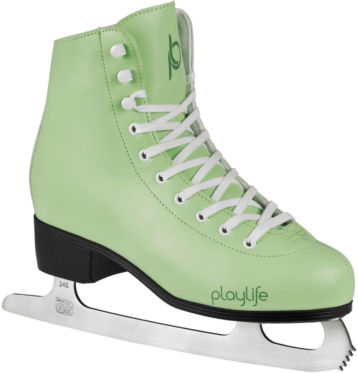 Schlittschuhe PLAYLIFE "Fresh Mint und Charming Rose" Gr. 39, grün, Inlineskates_Rollschuhe, Kinder, 39 (bis ), Lederimitat