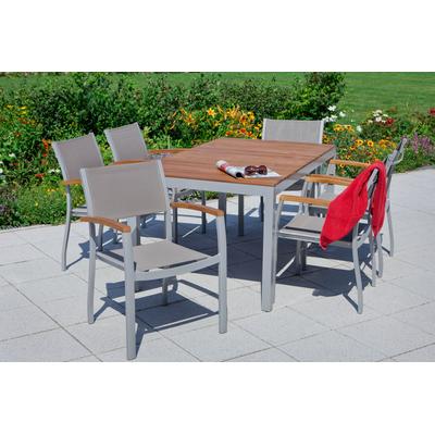 Garten-Essgruppe MERXX "Naxos" Sitzmöbel-Sets beige (natur)