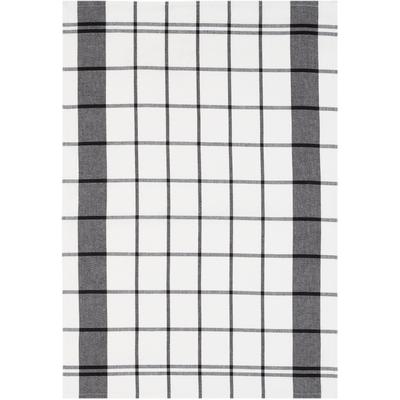 Geschirrtuch STUCO "karo", schwarz (schwarz, weiß), B:50cm L:70cm, 100% Baumwolle, Geschirrtücher Image