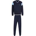 Schlafanzug TRIGEMA "TRIGEMA in modischem Design" Gr. S, blau (navy) Herren Homewear-Sets Pyjamas