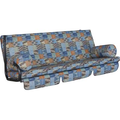 Bankauflage "Trend, TOPSELLER", blau, B:178cm H:9cm T:180cm, Obermaterial: 50% Baumwolle, 50% Polyester. Füllung: 100% Polyurethan, ANGERER FREIZEITMÖBEL, Polsterauflagen Image