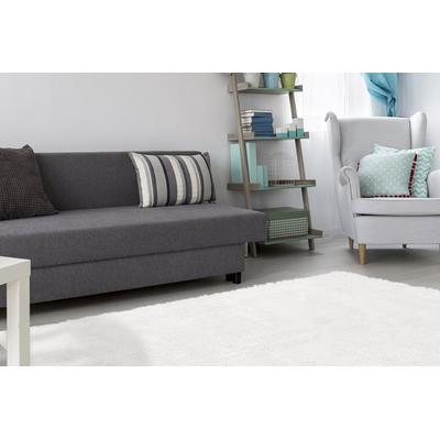 Hochflor-Teppich CALO-DELUXE "Vossi 111" Gr. 4, beige (elfenbeinfarben), B:160cm H:40mm L:230cm, Kunstfaser, Teppiche, besonders weich durch Microfaser, Wohnzimmer Image