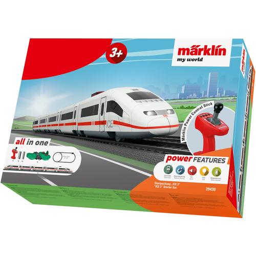 Modelleisenbahn-Set MÄRKLIN ""Märklin my world - Startpackung ICE 3 29430"" Modelleisenbahnen weiß Kinder mit Licht und Sound