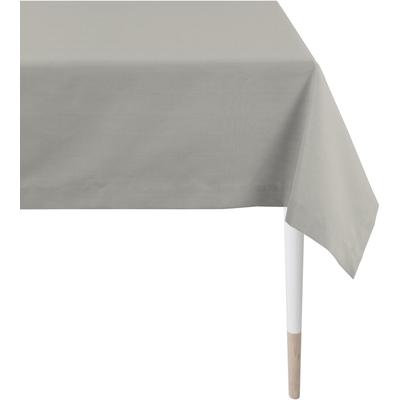 Tischdecke APELT "4362 Rips - UNI" Gr. 5, grau, B:45cm L:135cm, Polyester, Baumwolle, Tischdecken, UNI-BASIC