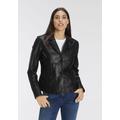 Lederjacke GIPSY "Mya" Gr. 40/L, schwarz (black) Damen Jacken Lederjacken