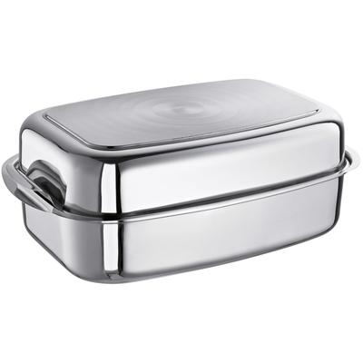 Bräter SCHULTE-UFER, silber (silberfarben), B:26cm H:25cm L:36cm, Töpfe, Induktion Image