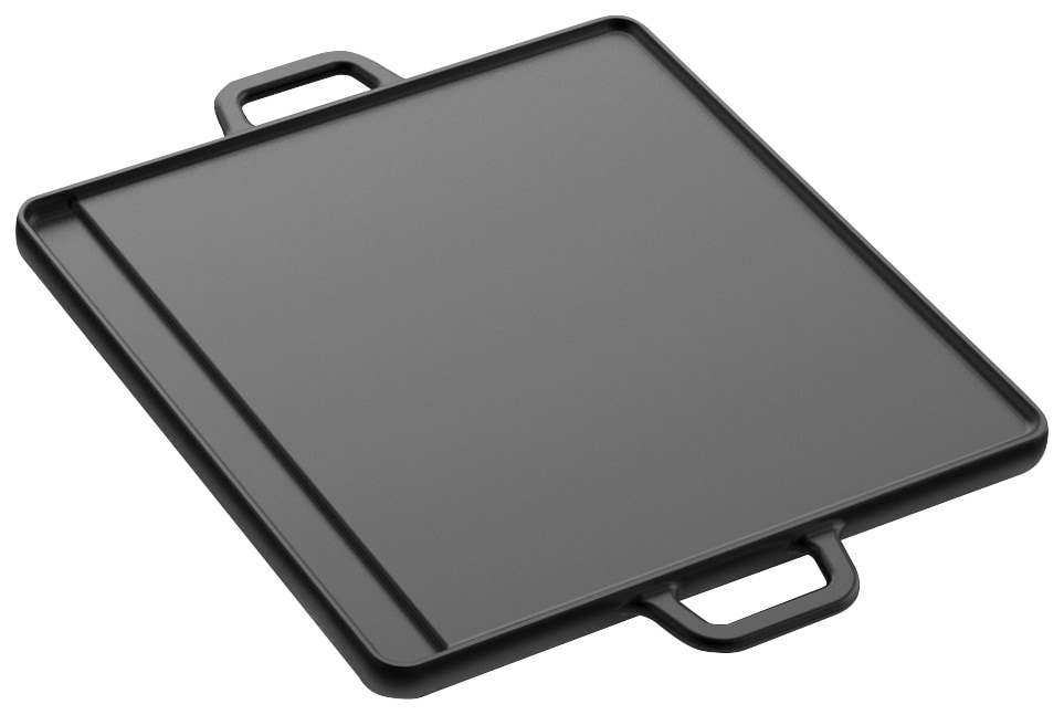 Grillplatte TEPRO, schwarz, B:36cm H:1,5cm T:30cm, Gusseisen, Grillroste, Universal, 30x30 cm