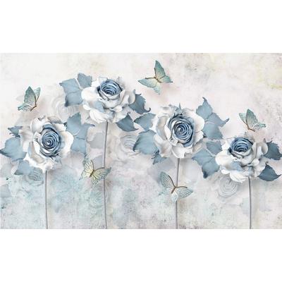 Fototapete PAPERMOON "Blumen", bunt, B:4,50m L:2,80m, Vlies, Tapeten Image