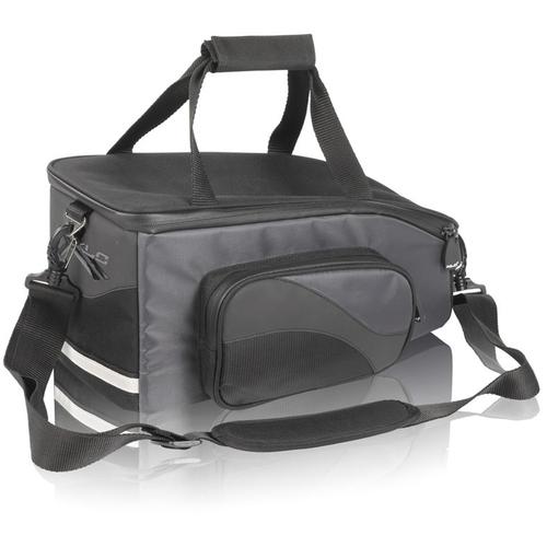"Gepäckträgertasche XLC ""System Gepäckträgertasche"" Taschen Gr. B/H/T: 35 cm x 16 cm x 18 cm, grau (anthrazit, schwarz) Gepäckträgertaschen Taschen"