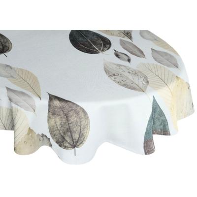 Tischdecke WIRTH "MAREK" Gr. 1, grau, B:130cm L:190cm, Polyester, Tischdecken, oval