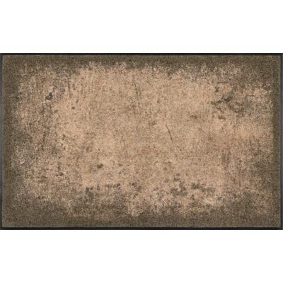 Teppich WASH+DRY BY KLEEN-TEX "Shades of Grey" Teppiche Gr. B/L: 75 cm x 120 cm, 7 mm, 1 St., braun Kurzflorteppich Teppich Waschbarer Esszimmerteppiche Teppiche rutschhemmend, waschbar, Wohnzimmer