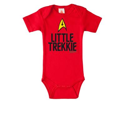 Body LOGOSHIRT Gr. 98, EURO-Größen, rot Baby Bodies mit Star Trek-Motiv