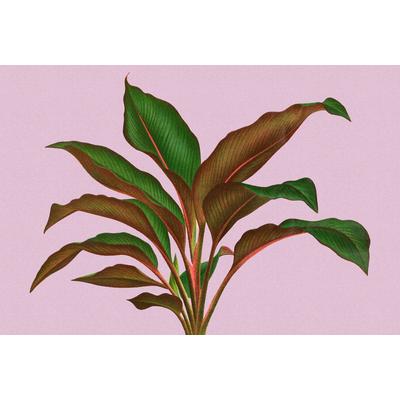 Fototapete LIVING WALLS "Walls by Patel Leaf Garden", lila (violett), B:4,00m L:2,7m, Vlies, Tapeten, Vlies, Wand