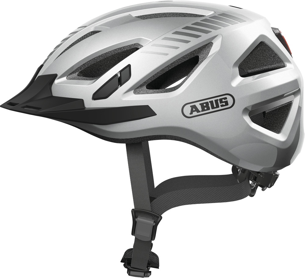 Fahrradhelm ABUS "URBAN-I 3.0" Gr. M, silber (signal silber), Helme, M Kopfumfang: 52cm - 58cm Image