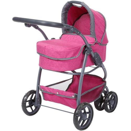 „Kombi-Puppenwagen KNORRTOYS „“Coco – Berry““ Puppenwagen lila (berry) Kinder Puppenwagen -trage 2-in-1″