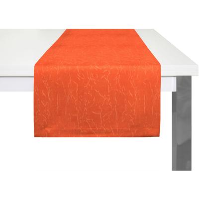 Tischläufer WIRTH "Lahnstein" Gr. 1, orange (terrakotta), B:40cm L:150cm, Polyester, Tischdecken