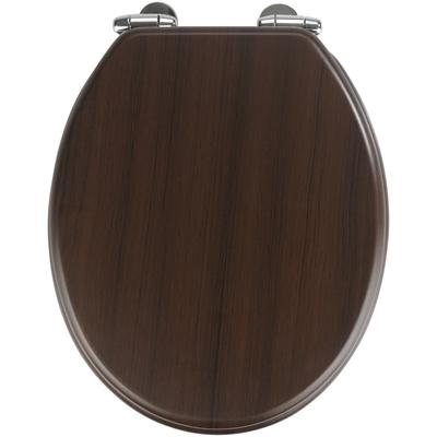 WC-Sitz WENKO "Wenge" WC-Sitze braun (dunkelbraun) Mit Absenkautomatik