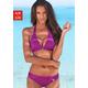 Triangel-Bikini S.OLIVER "Tonia" Gr. 42, Cup C/D, pink (fuchsia) Damen Bikini-Sets Ocean Blue mit Accessoires Bestseller