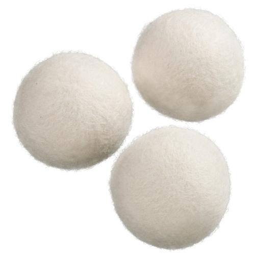 Xavax Trocknerball Trocknerbälle aus Wolle, 3 Stück, Wasch-/Trocknerball beige Zubehör für Trockner Haushaltsgeräte
