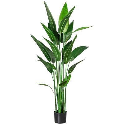 Künstliche Zimmerpflanze CREATIV GREEN "Wassercanna", grün, H:140cm, Kunststoff, Kunstpflanzen Image