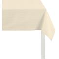 Tischdecke APELT "4362 Rips - UNI" Tischdecken Gr. B/L: 130 cm x 170 cm, 1 St., rechteckig, beige (natur) Tischdecken