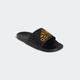 Badesandale ADIDAS SPORTSWEAR "COMFORT ADILETTE" Gr. 44,5, schwarz (core black, gold metallic, core black) Schuhe Badelatschen Pantolette Badeschuhe Surf-Boots