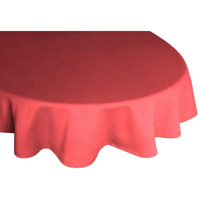 Tischdecke WIRTH "Neufahrn" Gr. 1, rot, B:130cm L:190cm, Kunstfaser, Tischdecken, oval