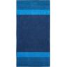 "Saunatuch DYCKHOFF ""Two-Tone Stripe"" Handtücher (Packung) Gr. B/L: 100 cm x 200 cm (1 St.), blau Saunatücher"