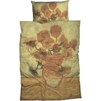 Bettwäsche GOEBEL "Sonnenblume", gelb (sonnengelb), B/L: 155cm x 220cm, , Satin, B/L: 80cm x 80cm, Satin, Obermaterial: 100% Baumwolle, Bettwäsche, mit floralem Dessin Image