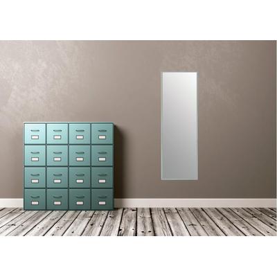Dekospiegel LENFRA, silber (silberfarben), B:43cm H:133cm T:1,1cm, Aluminium, Spiegel, Wandspiegel Image