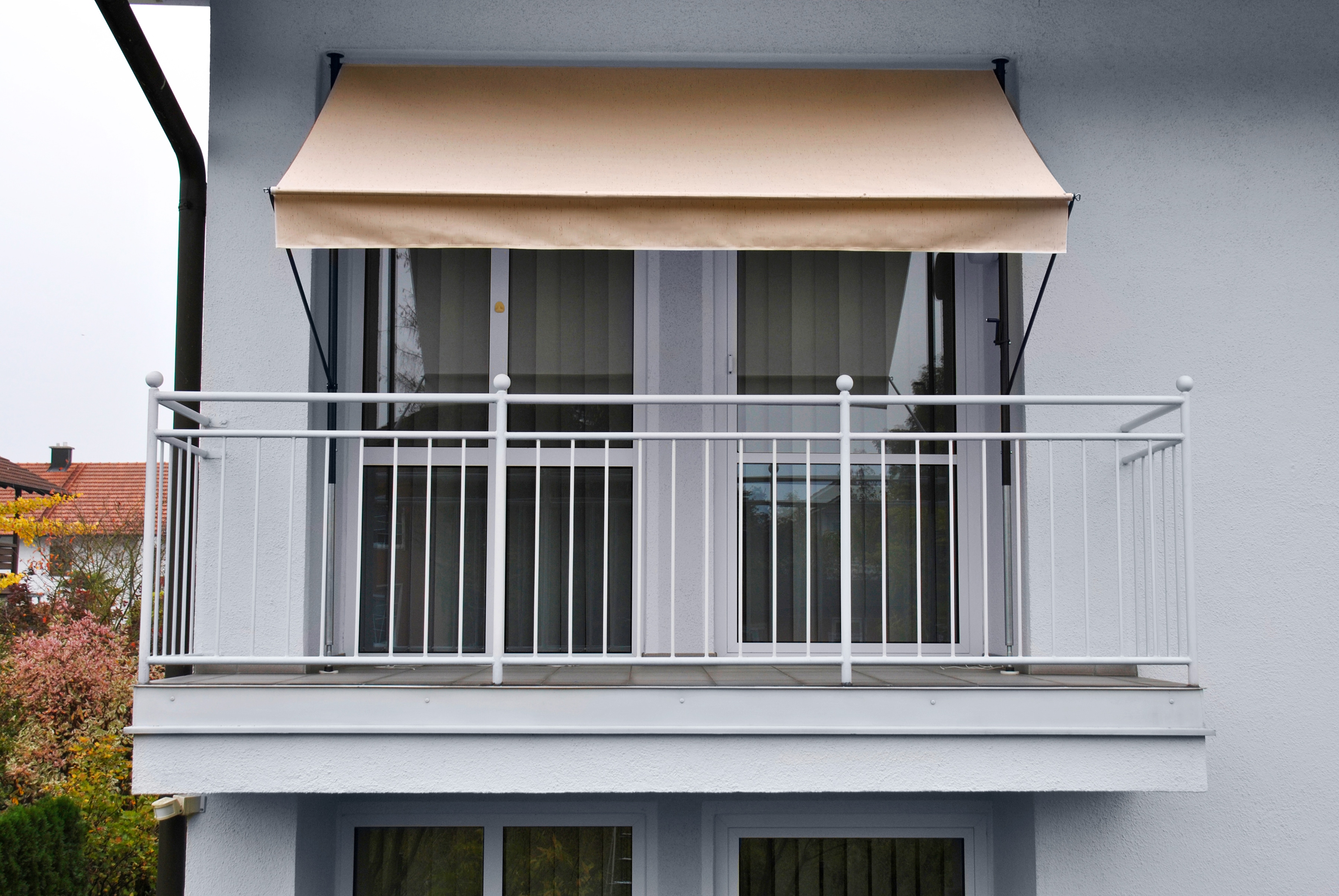 Klemmmarkise, beige, B:150cm, Polyacryl, ANGERER FREIZEITMÖBEL, Markisen, beige, Ausfall: 150 cm, versch. Breiten Image