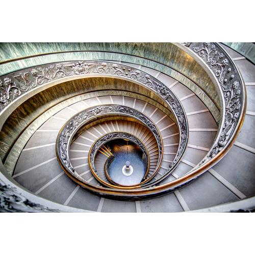 „PAPERMOON Fototapete „“Wendeltreppe im Vatikan““ Tapeten Gr. B/L: 4,5 m x 2,8 m, Bahnen: 9 St., bunt (mehrfarbig) Fototapeten“