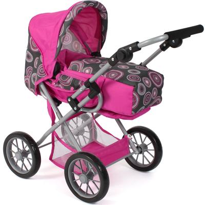 Kombi-Puppenwagen CHIC2000 "Leni, Hot Pink" Puppenwagen pink (hot pink) Kinder mit herausnehmbarer Tragetasche