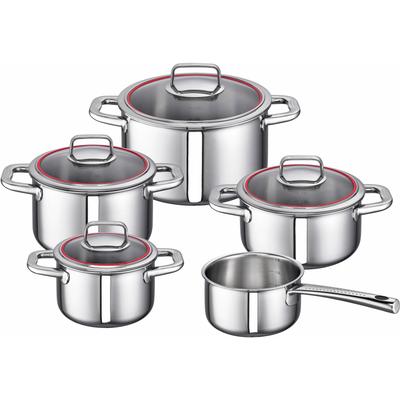 Topf-Set SCHULTE-UFER "Valentina", silber (silberfarben), Töpfe, Induktion