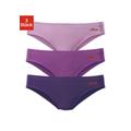 Bikinislip S.OLIVER Gr. 52/54 (XXXL), 3 St., bunt (beere, lila) Damen Unterhosen Bikini Slips