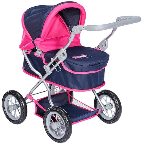 „Puppenwagen KNORRTOYS „“First – Flying Hearts““ blau (flying hearts blue) Kinder Puppenwagen -trage“
